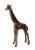 Antique Brass Finish Metal Giraffe Sculpture For Sale - Image 6 of 8