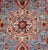 Blue Antique Sivas Fine Rug With Blue Background Wine Border and Intricate Design For Sale - Image 8 of 11