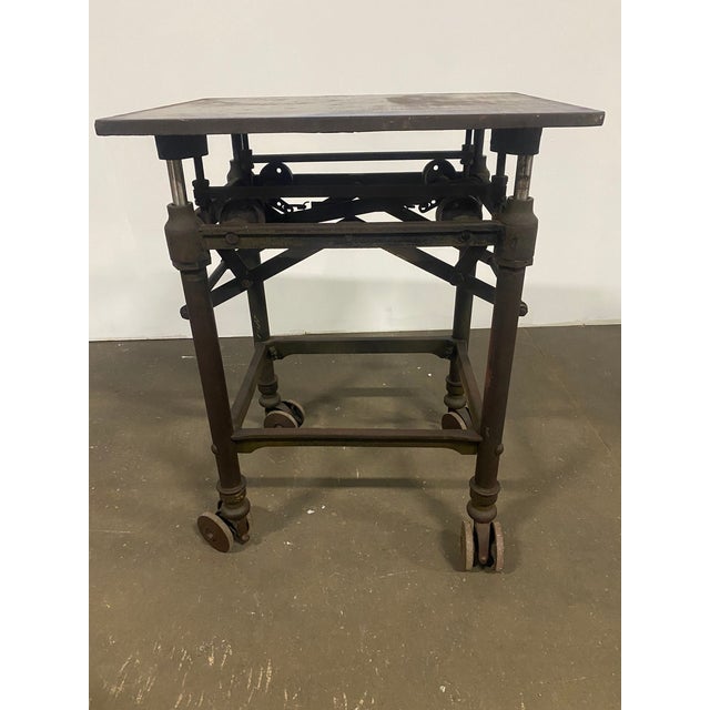 Turn of the 20th Century Adjustable Printers " Turtle" Table For Sale In New York - Image 6 of 14