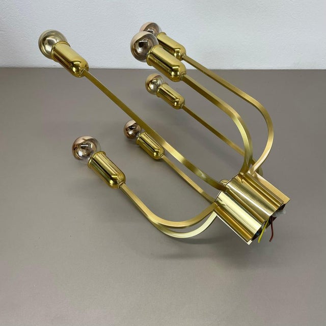 Large Cubic Brass Ceiling Light, 1970s For Sale - Image 16 of 18