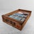 Japanese wooden fisheries crate, dating from circa 1960, Shōwa period, Japan. Dimensions: height 12 cm, width 60 cm, depth...