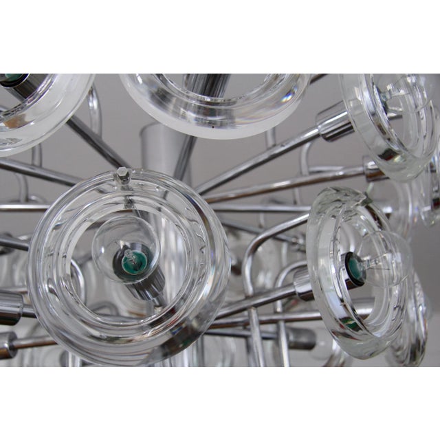 1970s Italian Chandelier and Sconces, 1970s, Set of 3 For Sale - Image 5 of 18