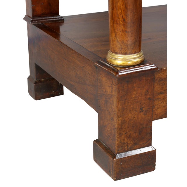 Wood French Empire Mahogany Console Table For Sale - Image 7 of 11