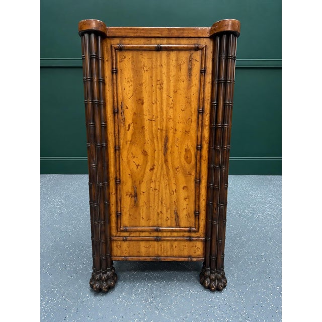 Late 20th Century Late 20th Century Aesthetic Style Faux Bamboo Chest of Drawers For Sale - Image 5 of 12