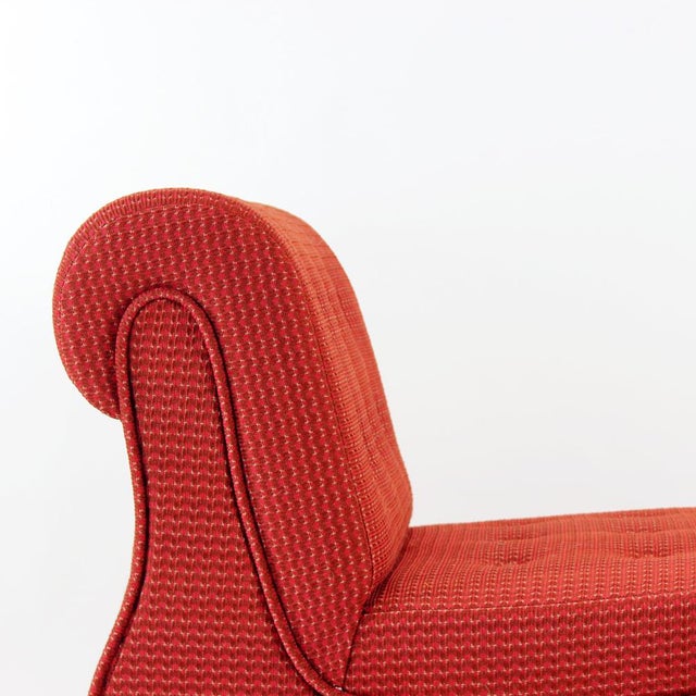 Vintage Space Age Modular or Sectional Curved Sofa in Red Fabric, Tatra Czechoslovakia 1970s, Set of 4 For Sale - Image 13 of 17