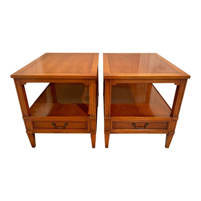 Vintage Hekman Furniture End Tables a Pair Chairish