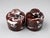 Modern Handcrafted Marble Salt Cellar Set of 2 – Red Marble Lidded Storage Jars For Sale - Image 3 of 8