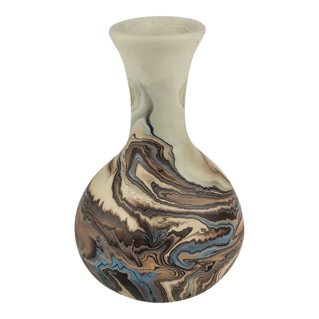 Vintage Nemadji Pottery Vase For Sale