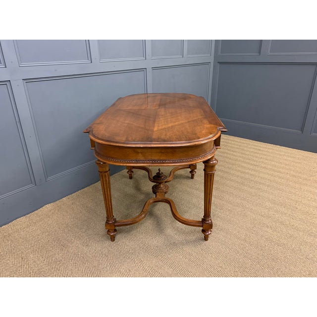 Brown Antique French Walnut Centre Table, 1890 For Sale - Image 8 of 14