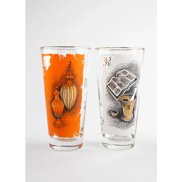 Libbey Glass Co. Vintage Libbey Pharmacy Motif Glasses Set For Sale - Image 4 of 7