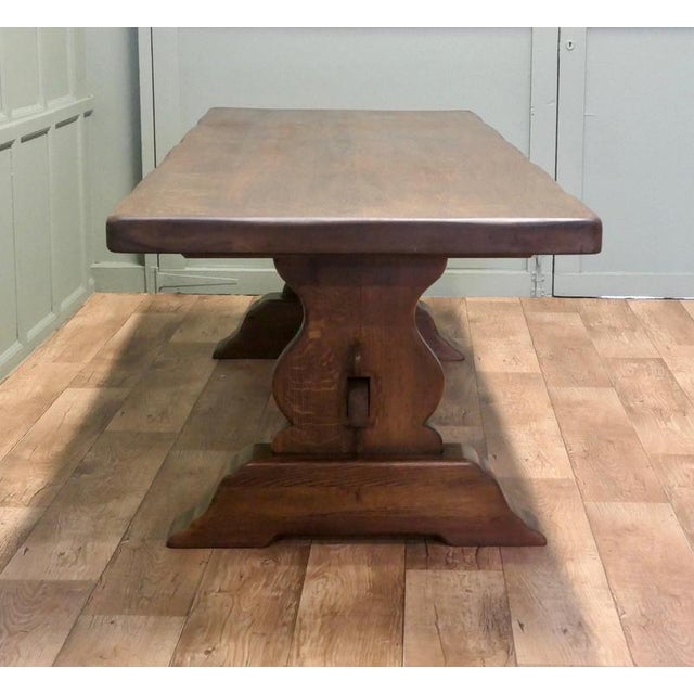 Large 19th Century French Oak Refectory Table For Sale - Image 5 of 7
