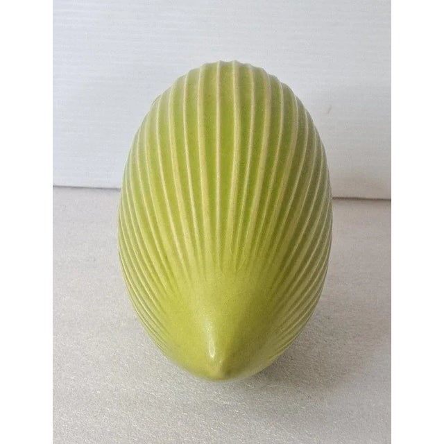 Modern Jonathan Adler Green Puffer Blow Fish Menagerie Sculpture Ceramic 9.5" Figurine For Sale - Image 3 of 7