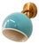 Adjustable Sconce with Blue Metal Dome For Sale