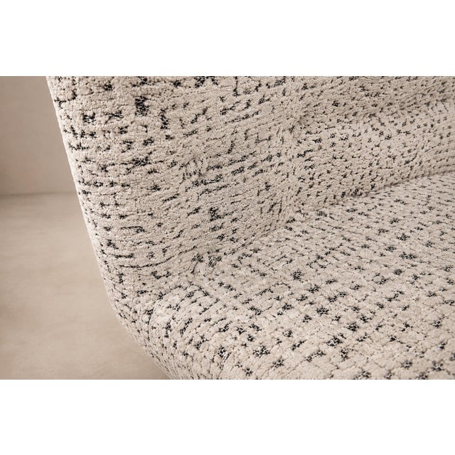 Set of Six Dining Chairs in Metal and Boucle by Carlo Hauner, Brazil, 1950s For Sale - Image 13 of 18