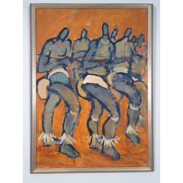 Malte Nyberg-Tolf, African Tribal Dance, 1950s, Oil on Panel For Sale - Image 18 of 18