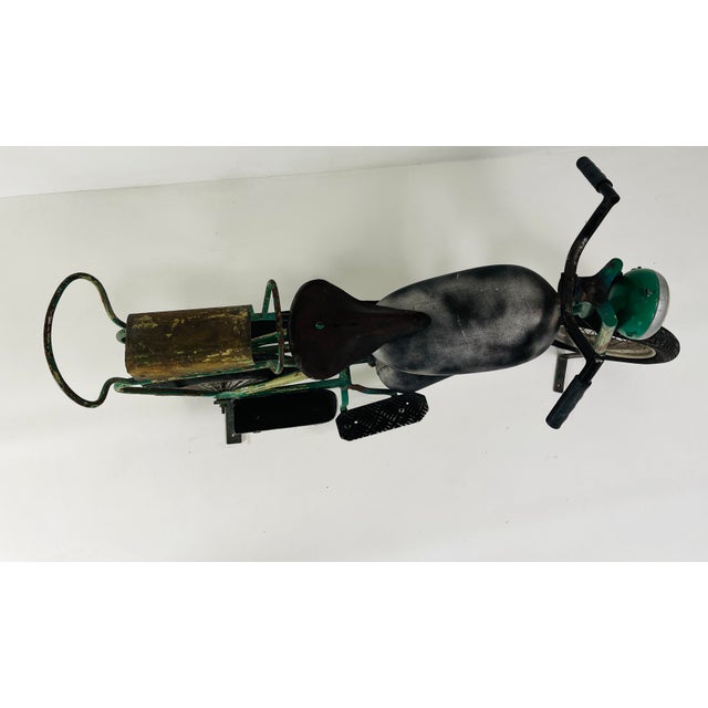 1950s Antique Merry-Go-Round Motorcycle – A Collector’s Gem For Sale - Image 5 of 16