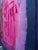 Early 21st Century Bold Magenta and Navy Large Textured Wall Art For Sale - Image 5 of 7