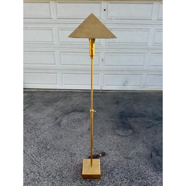 Brass Chapman Pyramid Floor Lamp For Sale - Image 8 of 9
