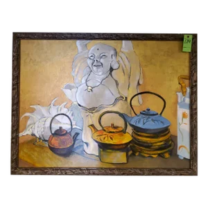 Jules Cayron Still Life Japoniste, Towards 1890, Framed