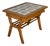 Oak Tiled Top Coffee Table With Lower Slatted Shelf Vintage Mid-Century Modern 1970s For Sale