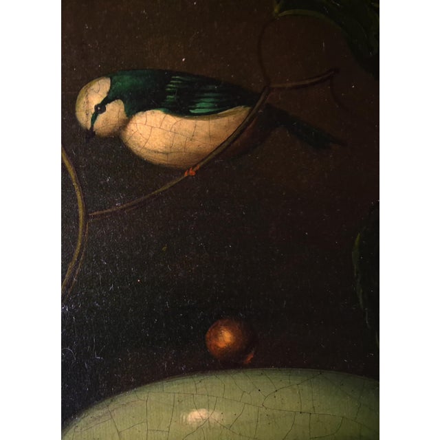Mid 20th Century Vintage Mid-20th Century Realist Still Life Oil Painting After Johann Winck With Fruit and Porcelain Tureen For Sale - Image 5 of 12