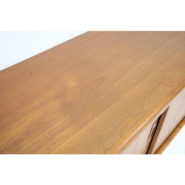 Vintage Sculptural Danish Teak h.p. Hansen Sideboard Credenza For Sale - Image 9 of 11