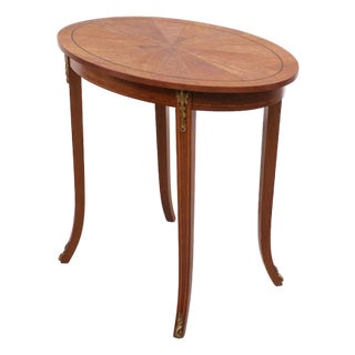 Antique Oval France Center Table, 1870s For Sale