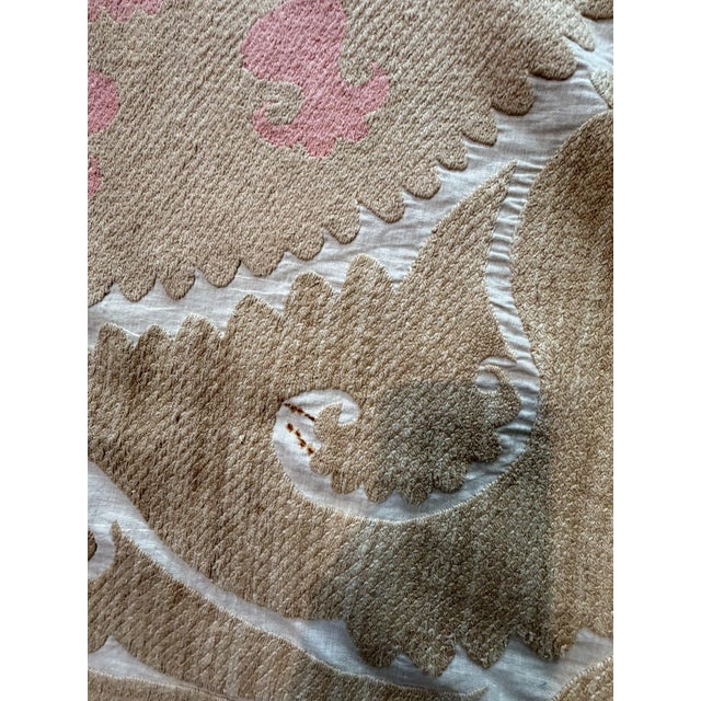 Samarkand Suzani Wall Hanging - Boho Textile 7'7'' X 11'4'' For Sale - Image 4 of 11