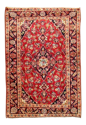 Red Vintage Afshar Handmade Wool Rug