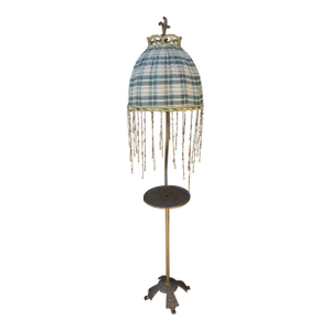 Art Deco Floor Lamp With Round Table Surface