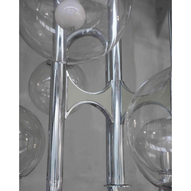 1970s Italian Space Age Chandelier in Chrome, 1970s For Sale - Image 5 of 6