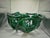 Postmodern Green Ceramic Braided Woven Abstract Centerpiece Bowl For Sale - Image 4 of 11