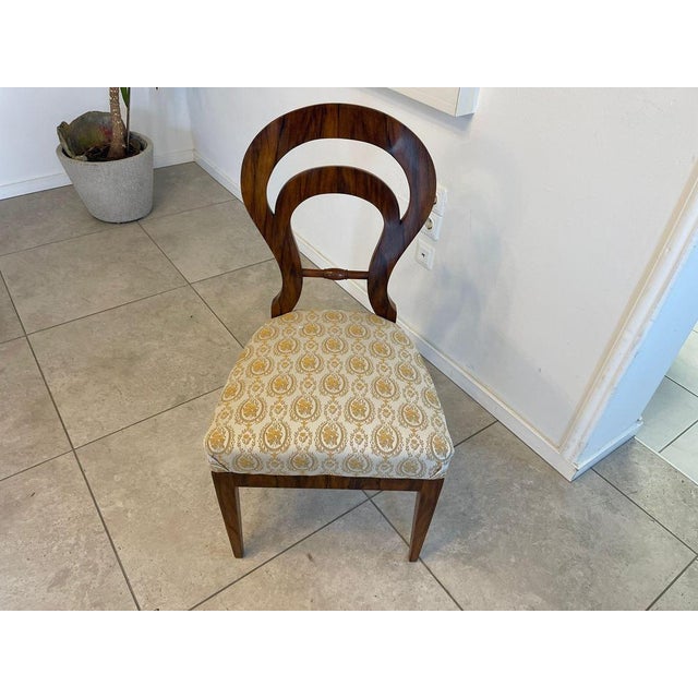 Biedermeier Walnut Side Chair For Sale - Image 4 of 10