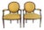 Louis XVI Style Upholstered Armchairs - A Pair For Sale
