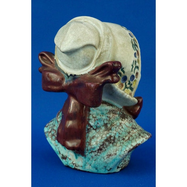 20th Century Ceramic Bust of Fisherman's Wife from Michael Andersen & Son, Denmark For Sale - Image 6 of 18
