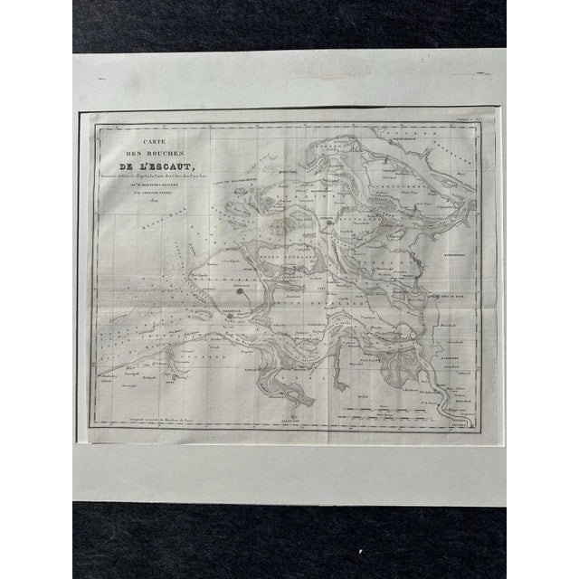 1990s Map of the Scheldt Estuaries, 1822 For Sale - Image 5 of 13