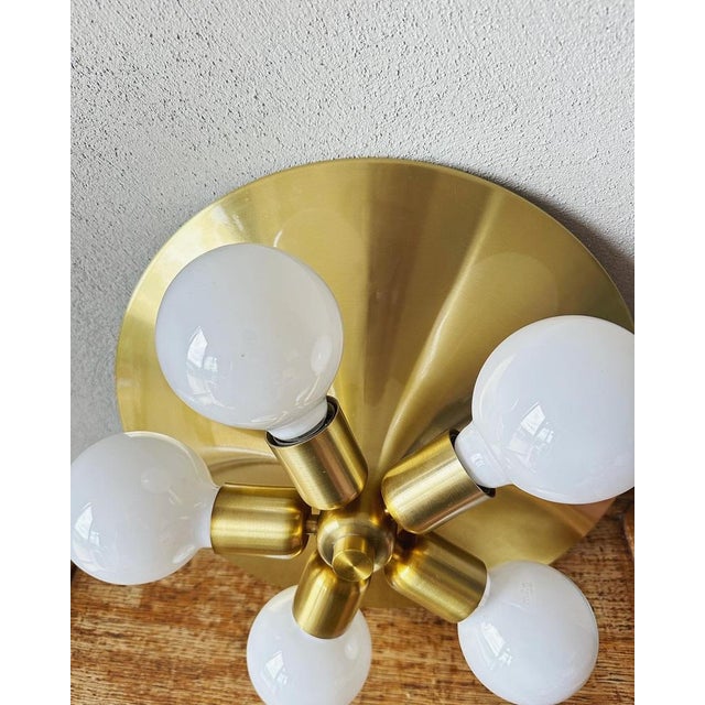 1970s Vintage Sputnik Flush Mount from Hustadt Leuchten For Sale - Image 5 of 14