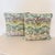 Cream Decorative Throw Pillows in Robert Allen Watercolor Ikat Jacquard Fabric, a Pair For Sale - Image 8 of 9