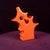 Abstract Orange Ceramic Sculptural Vase, 1980 For Sale - Image 13 of 18