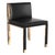 "Victoria" Chair With Stainless Steel, Bronze and Woven Leather For Sale - Image 4 of 13