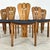 Dimensions: H 36” x W 16.5” x D 18.7” x SH 19” Set of 6 Vintage Dutch Brutalist dining chairs with sculptural backrests...