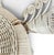 Vintage Boho Chic White Wicker Peacock Fan Back Chairs With Custom Cushions Pair For Sale - Image 16 of 16