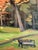 Wood Oil Painting - Landscape With Trees For Sale - Image 7 of 13