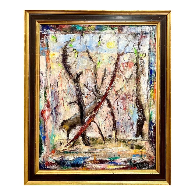 Eleanor Nell Sinton, Nell Sinton Abstract Expressionist Landscape San Francisco California Modernist, c.1950 For Sale