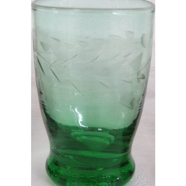 Mid-Century Modern Mid 20th Century Aperitif Cordial Glasses Set of 5 Colorful Sipping Liqueur Small Shot Cups For Sale - Image 3 of 9