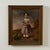 Rare and remarkable pair of 19th century oil paintings on canvas of Adelle and Hannah Fletcher Binns each in a grey dress...