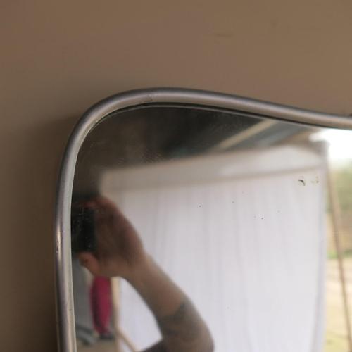 Shield Mirror in Steel For Sale - Image 6 of 18