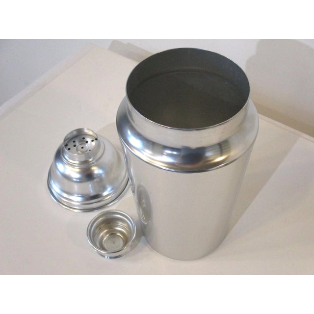 Metal Hotel Styled Large Aluminum Cocktail Shaker For Sale - Image 7 of 11