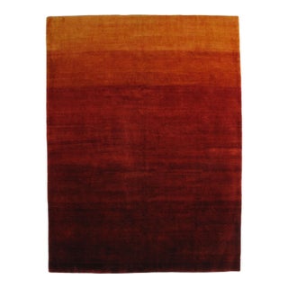 1980s Hand-Knotted Gabbeh Rug 8'8" X 11'6" For Sale