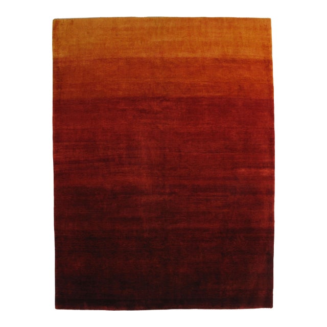 1980s Hand-Knotted Gabbeh Rug 8'8" X 11'6" For Sale